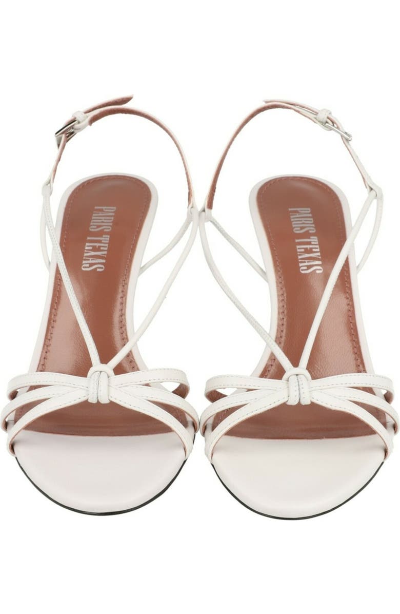 Paris Texas Bianca Strappy Sandal, Alternate, color, White
