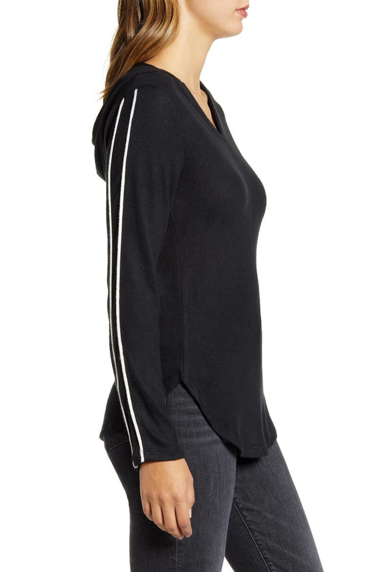 Sweater Hoodie, Alternate, color, BLACK