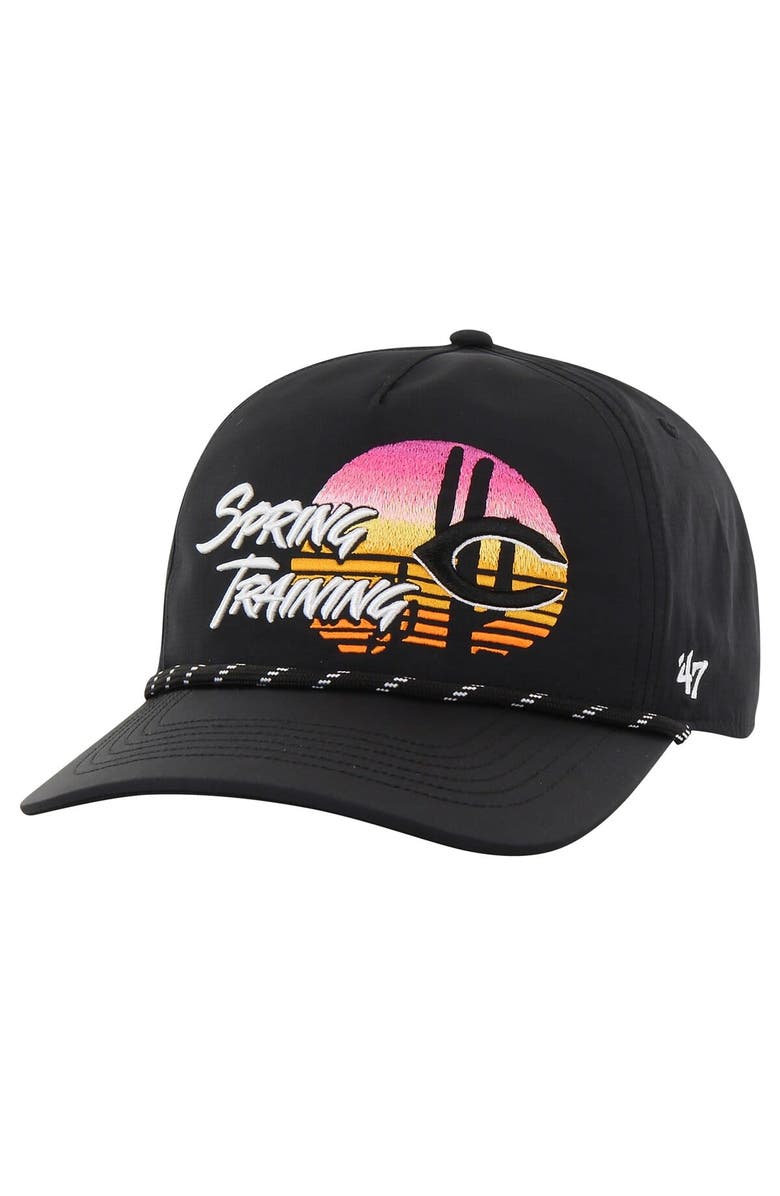 '47 Men's '47 Black Cincinnati Reds Spring Training Surfside Adjustable Hat, Main, color,