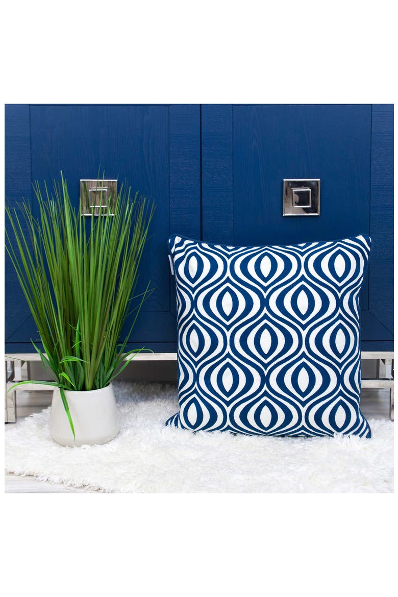 Altia Throw Pillow, Alternate, color, BLUE