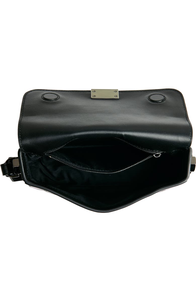 Off-White Medium Soft Binder Leather Shoulder Bag, Alternate, color,