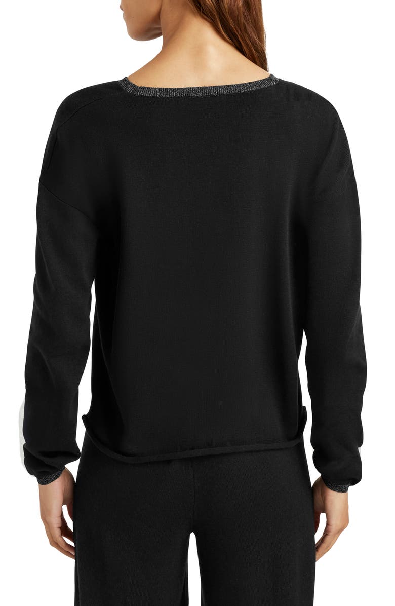 Splendid Darcy Metallic Detail Cotton Blend Sweater, Alternate, color, 