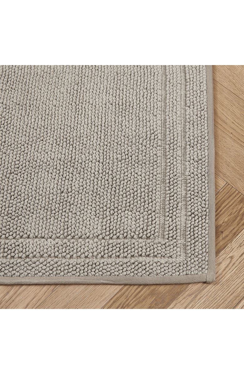 Hunter Luxe Looped Cotton 2-Piece Bath Mat Set, Alternate, color, Antarctica Gray