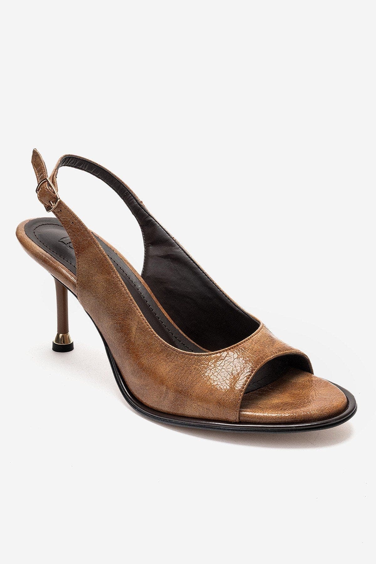 Iselin Stiletto Sandal, Alternate, color, Cognac