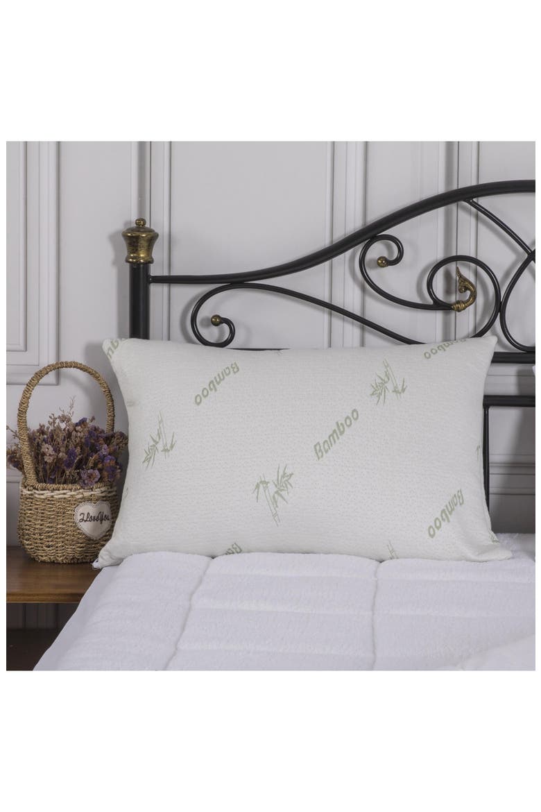 Memory Foam King Bed Pillow, Alternate, color, NATURAL