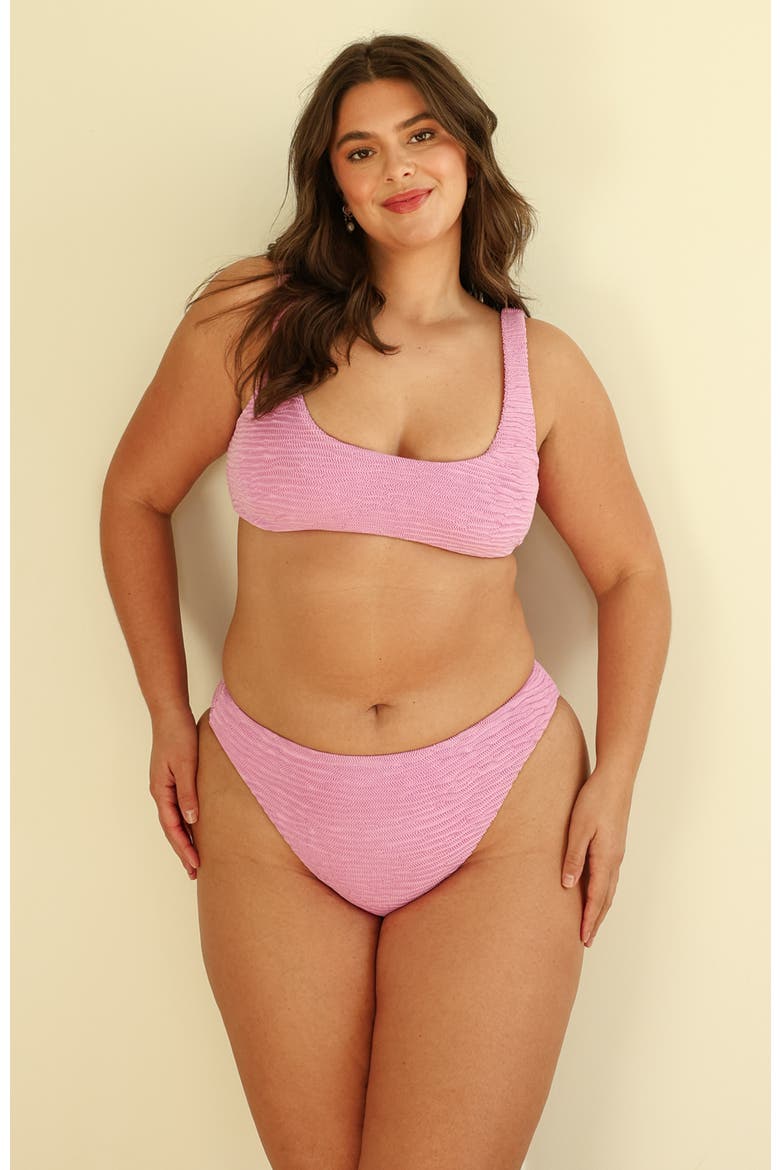 Seashore Cheeky Bikini Bottom, Alternate, color, Bloom