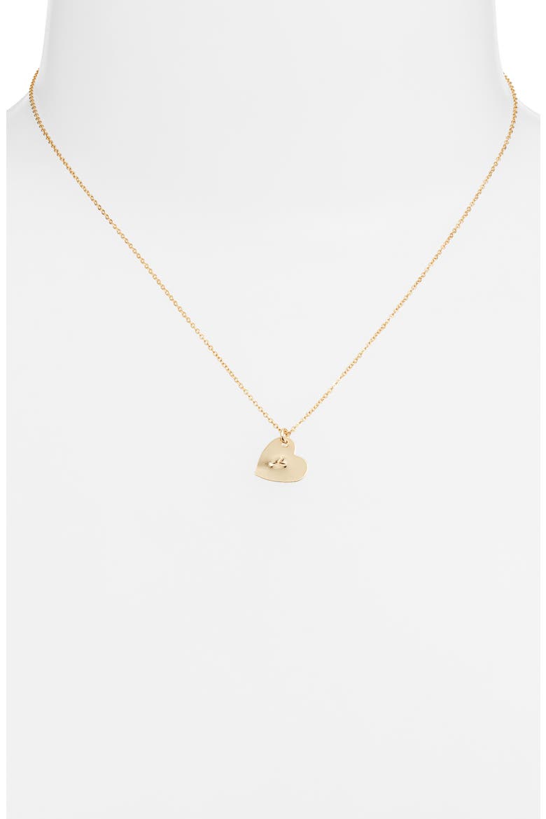Sophia Initial Heart Pendant Necklace, Alternate, color, GOLD / Y