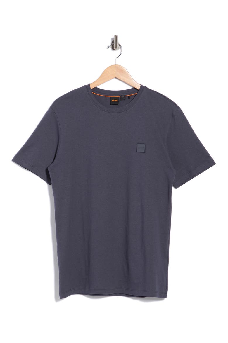 Tales Logo Patch Cotton T-Shirt, Main, color, DARK BLUE