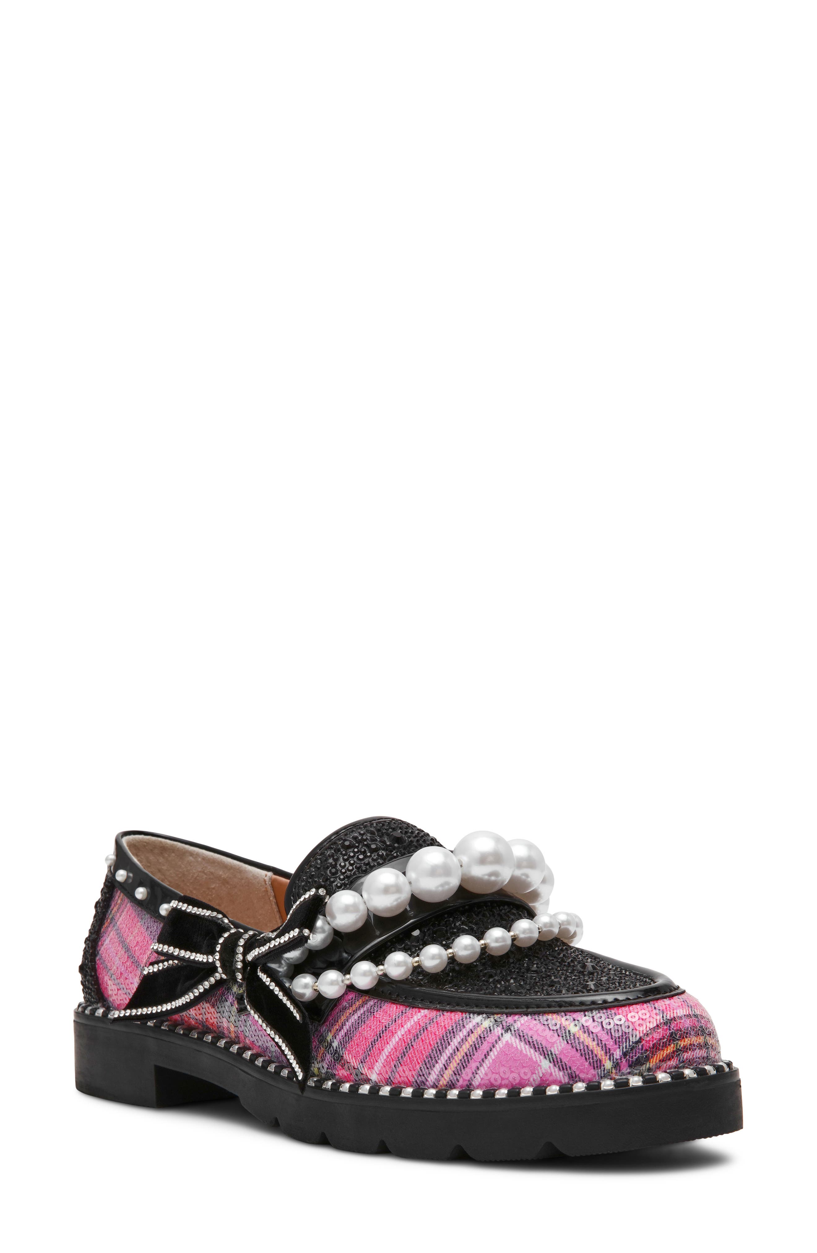 Shiloh Loafer, Main, color, PINK PLAID MULTI