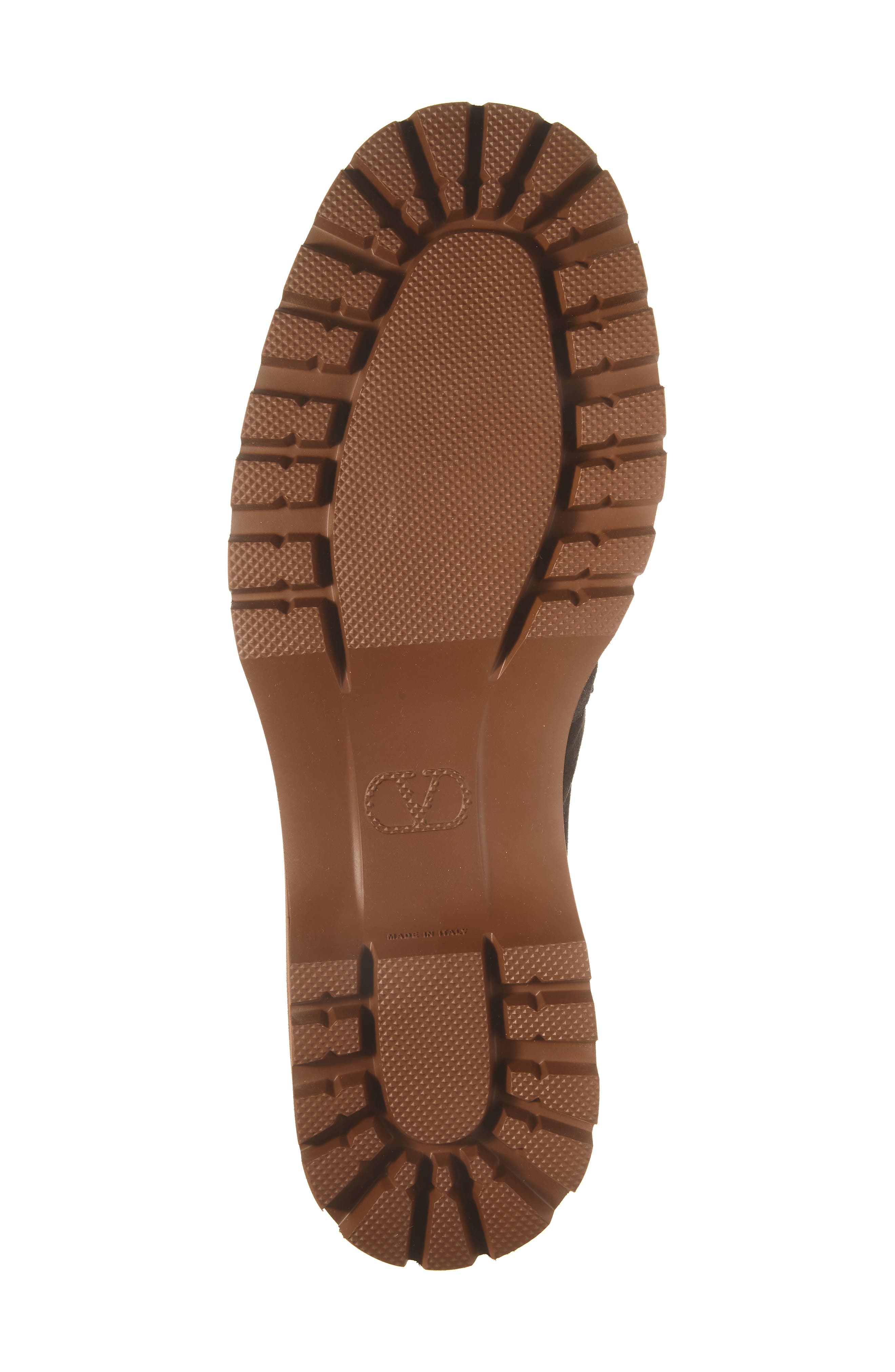 VLOGO Signature Leather Loafer Boot, Alternate, color, BROWN