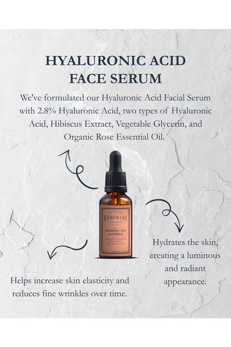 Hyaluronic Acid Rose Hydrating Plumping Face Serum, Alternate, color, Clear