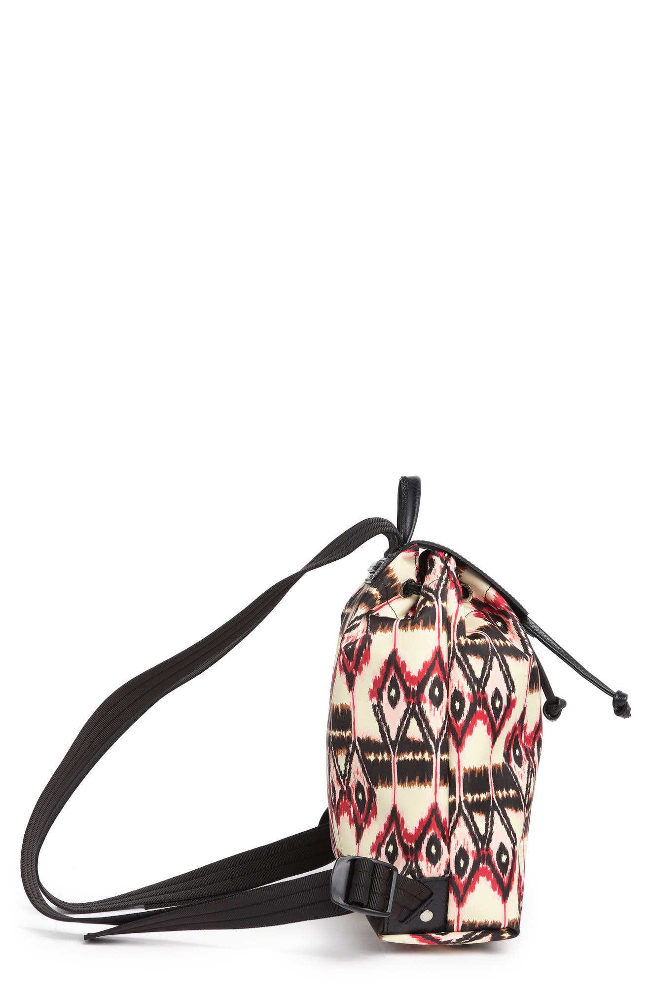 Longchamp Ikat Print Backpack, Alternate, color, Ivory
