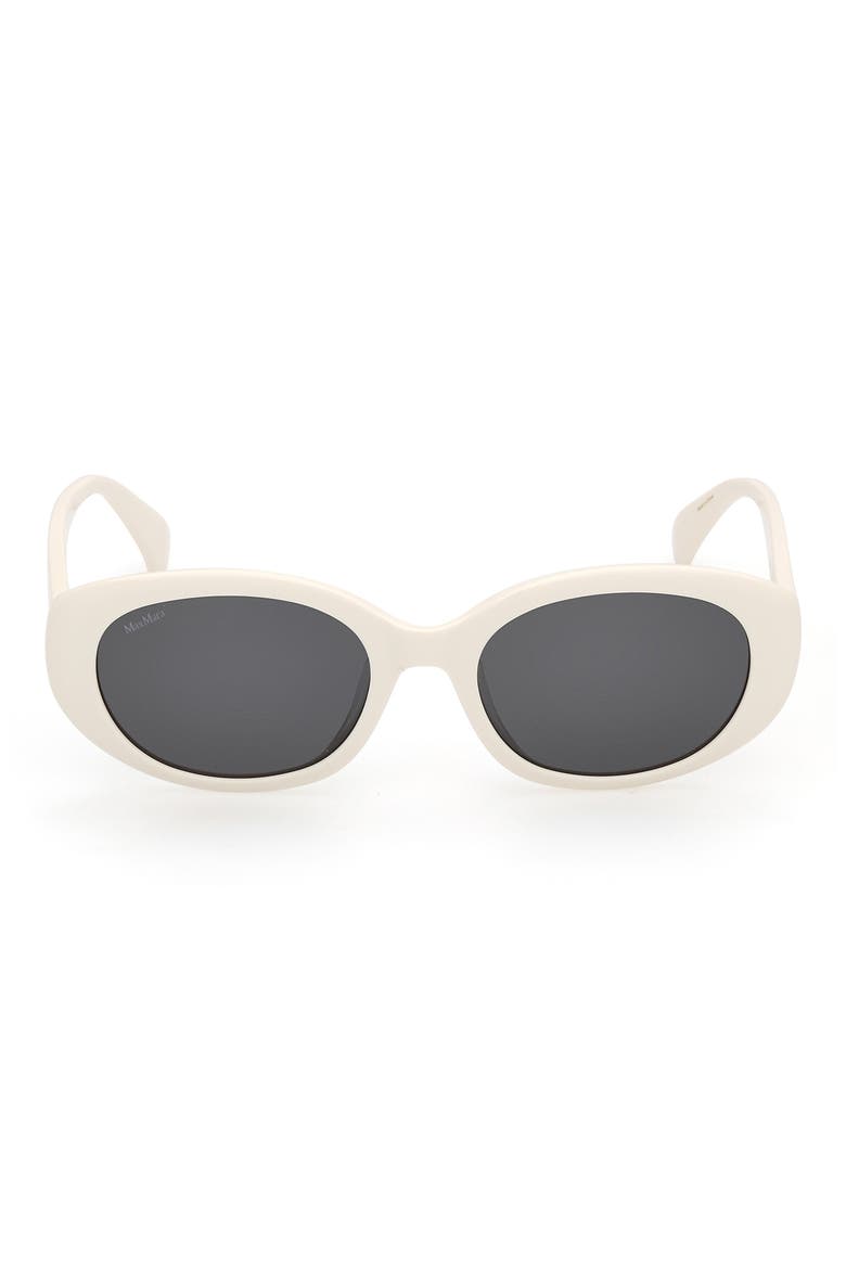 54mm Oval Sunglasses, Main, color, IVORY / SMOKE