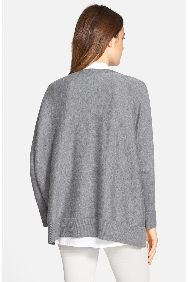 Organic Cotton Bateau Neck Boxy Top, Alternate, color, LIGHT ASH