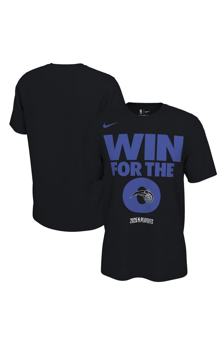 Nike Unisex Nike Black Orlando Magic 2025 NBA Playoffs On-Court Mantra T-Shirt, Main, color, 