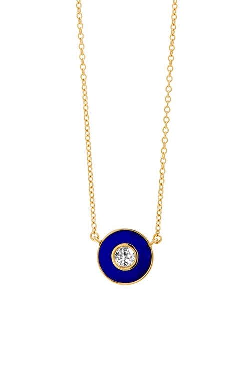 Enamel Disc Necklace