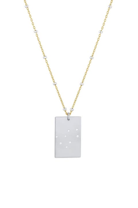 Zodiac Constellation Pendant Necklace