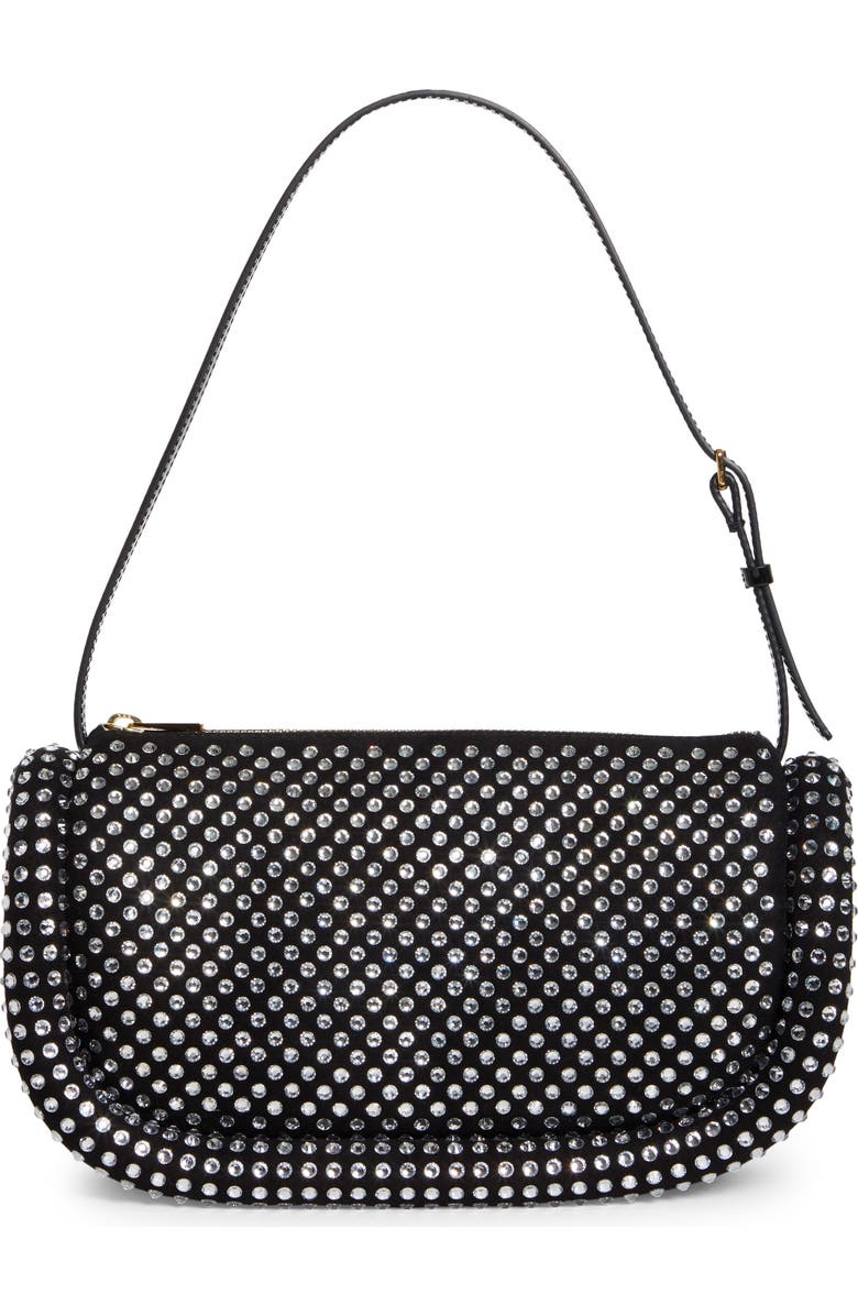 JW Anderson The Bumper Crystal Embellished Leather Shoulder Bag, Main, color,
