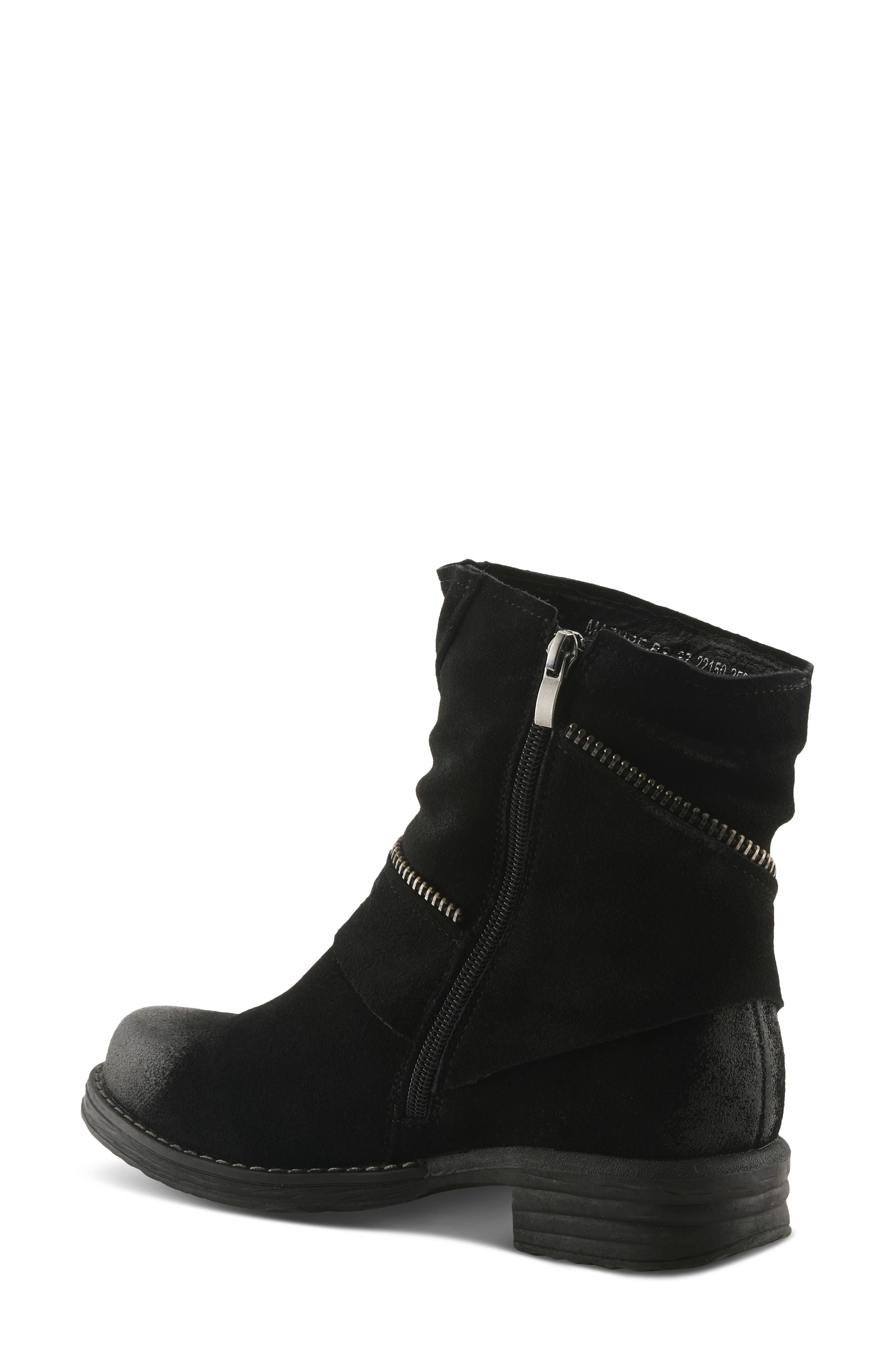 Spring Step Mazure Bootie, Alternate, color, Black Suede