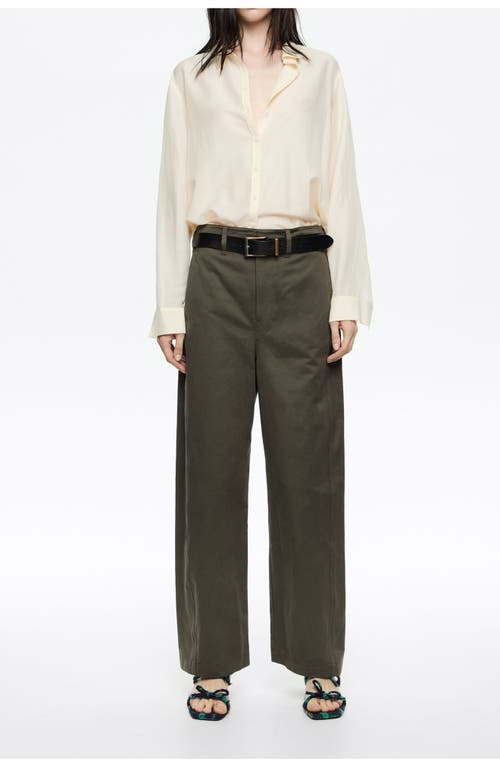 Bimba Y Lola Lead Corduroy Barrel Leg Trousers In Brown