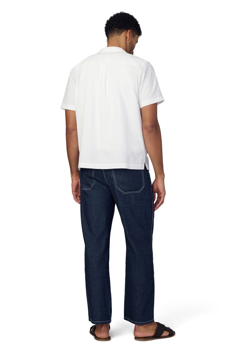 Joe's Seersucker Camp Shirt, Alternate, color, Optic White