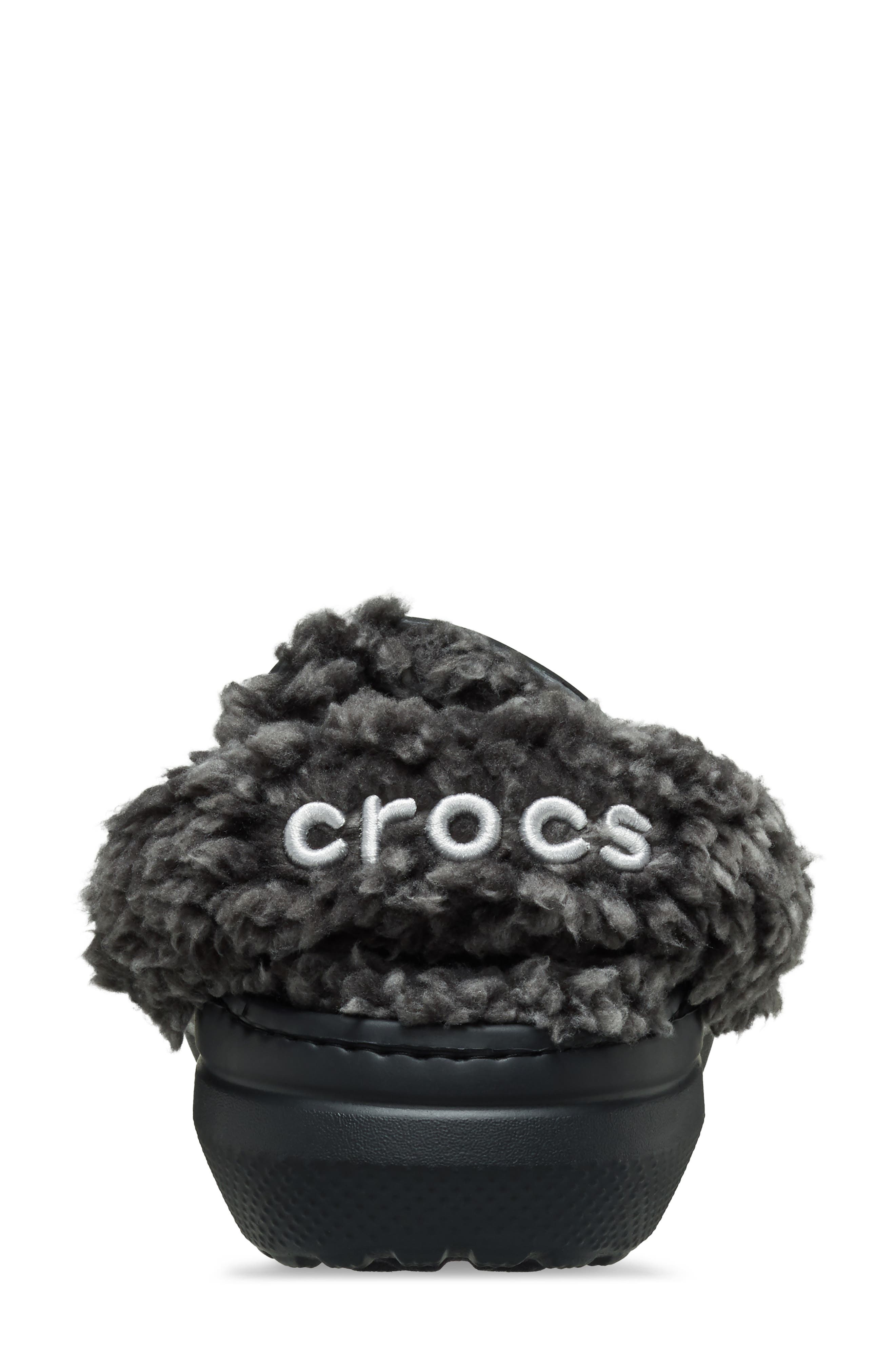 CROCS Classic Fleece Lined Clog, Alternate, color, Black
