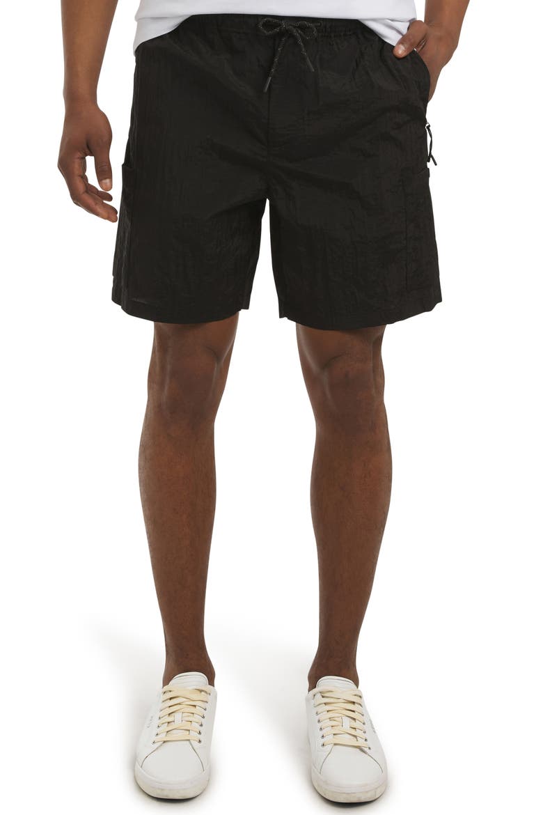 Remi Walking Shorts, Main, color, BLACK