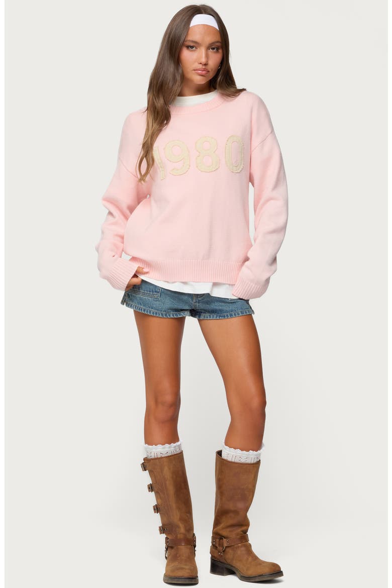 1980 Crewneck Sweater, Alternate, color, LIGHT-PINK