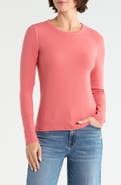 Melrose and Market Exposed Seam Long Sleeve T-Shirt