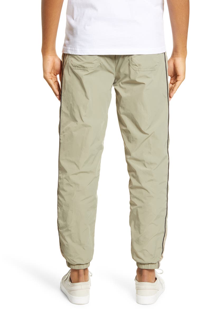 Nylon Track Pants, Alternate, color, KHAKI
