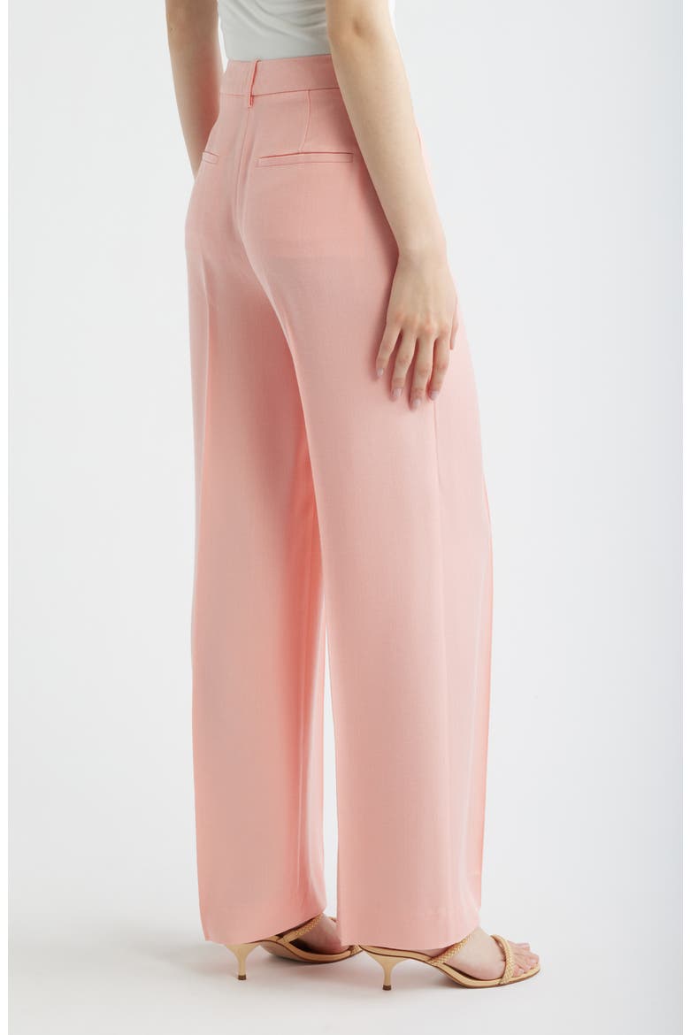 Magda Wide Leg Pleat Pants, Alternate, color, PINK