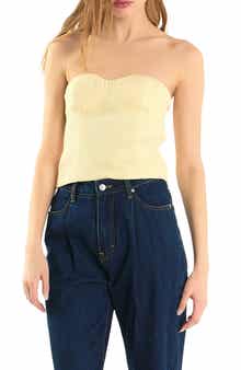 Endless Rose Strapless Tweed Corset Top