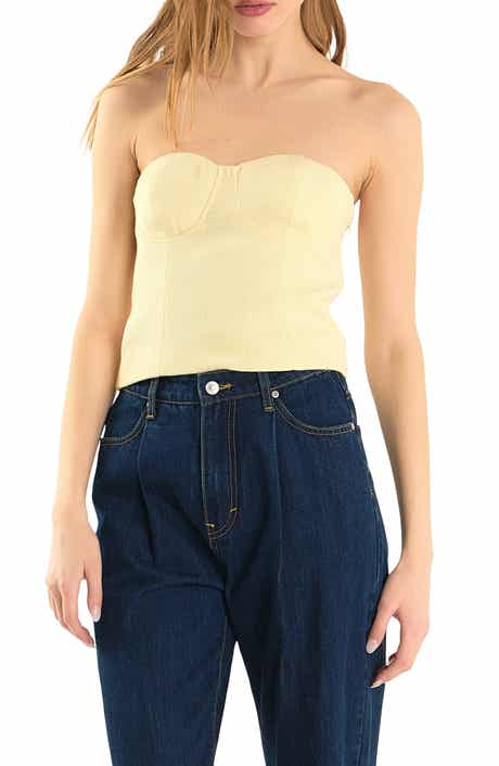 Endless Rose Strapless Tweed Corset Top