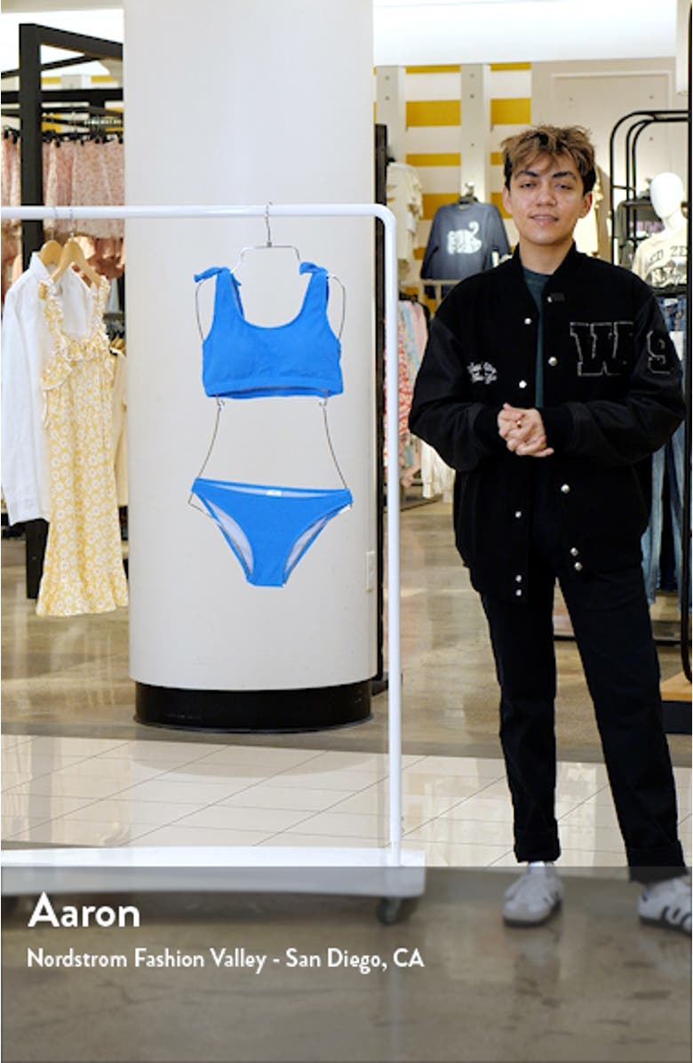 Kids' Marine Blue Two-Piece Swimsuit, sales video thumbnail