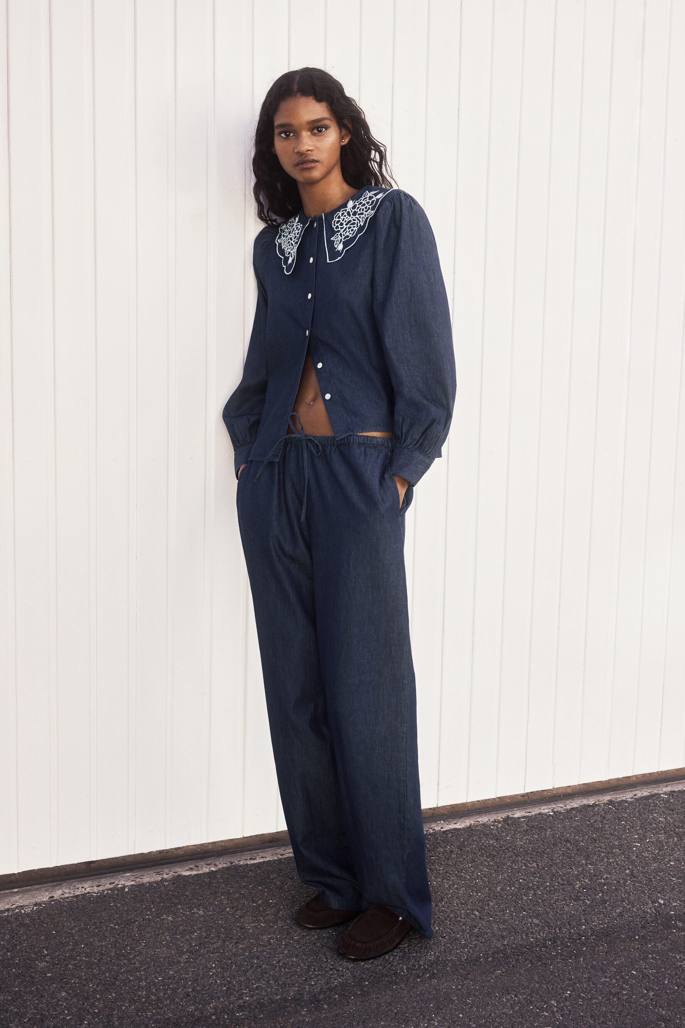 selected Dark denim blue