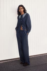 H&M Denim Drawstring Trousers