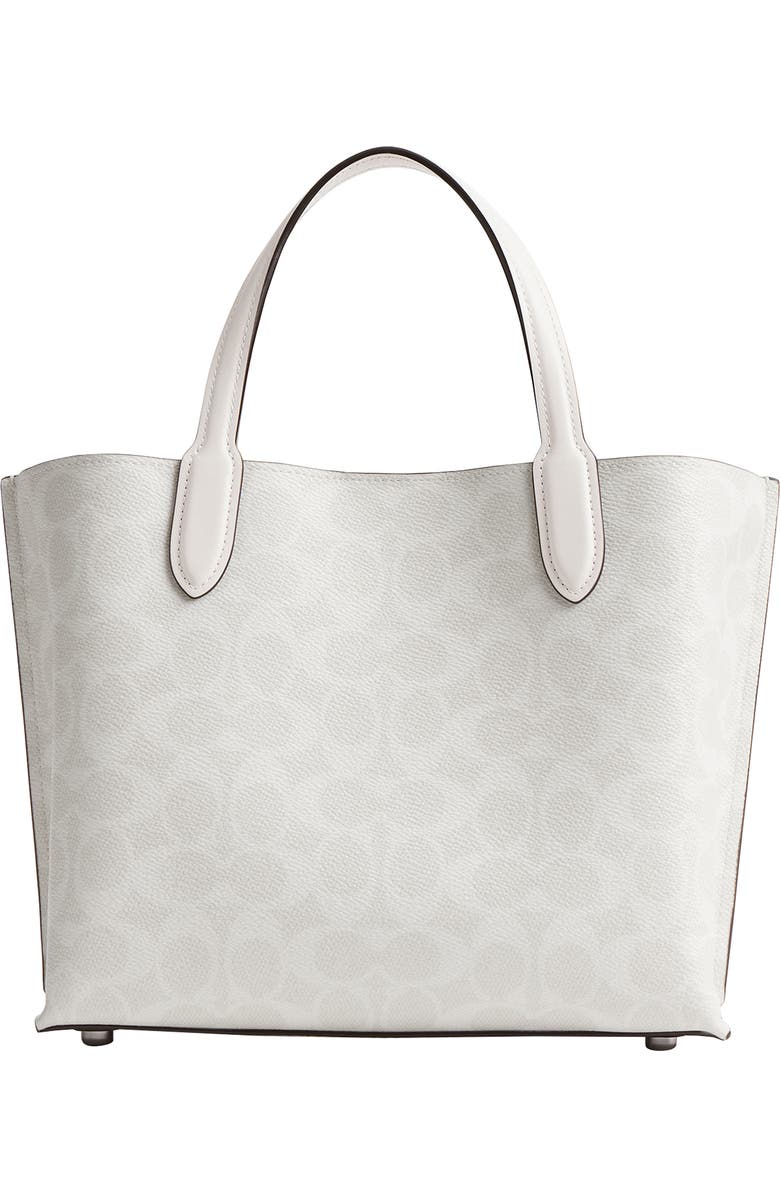 COACH Willow Signature Coated Canvas Crossbody Bag, Alternate, color, White Chalk