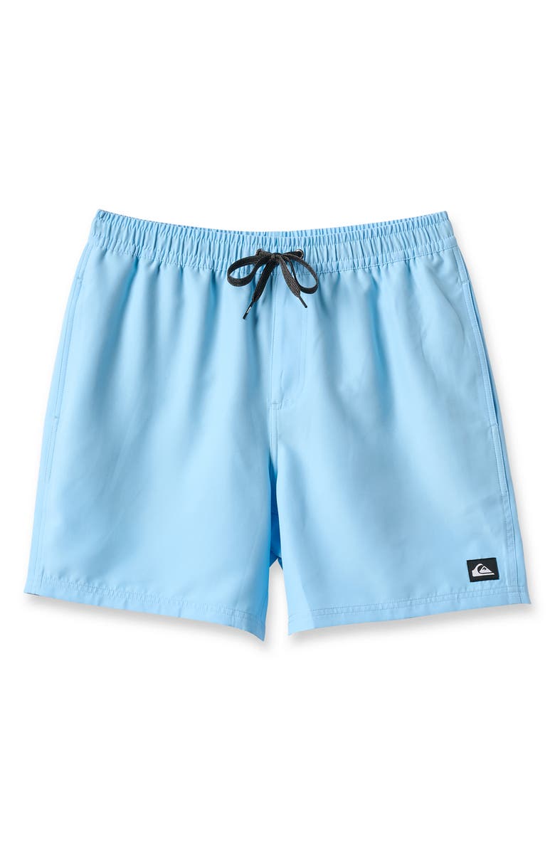 Quiksilver Everyday Solid Volley Swim Trunks, Alternate, color, Airy Blue