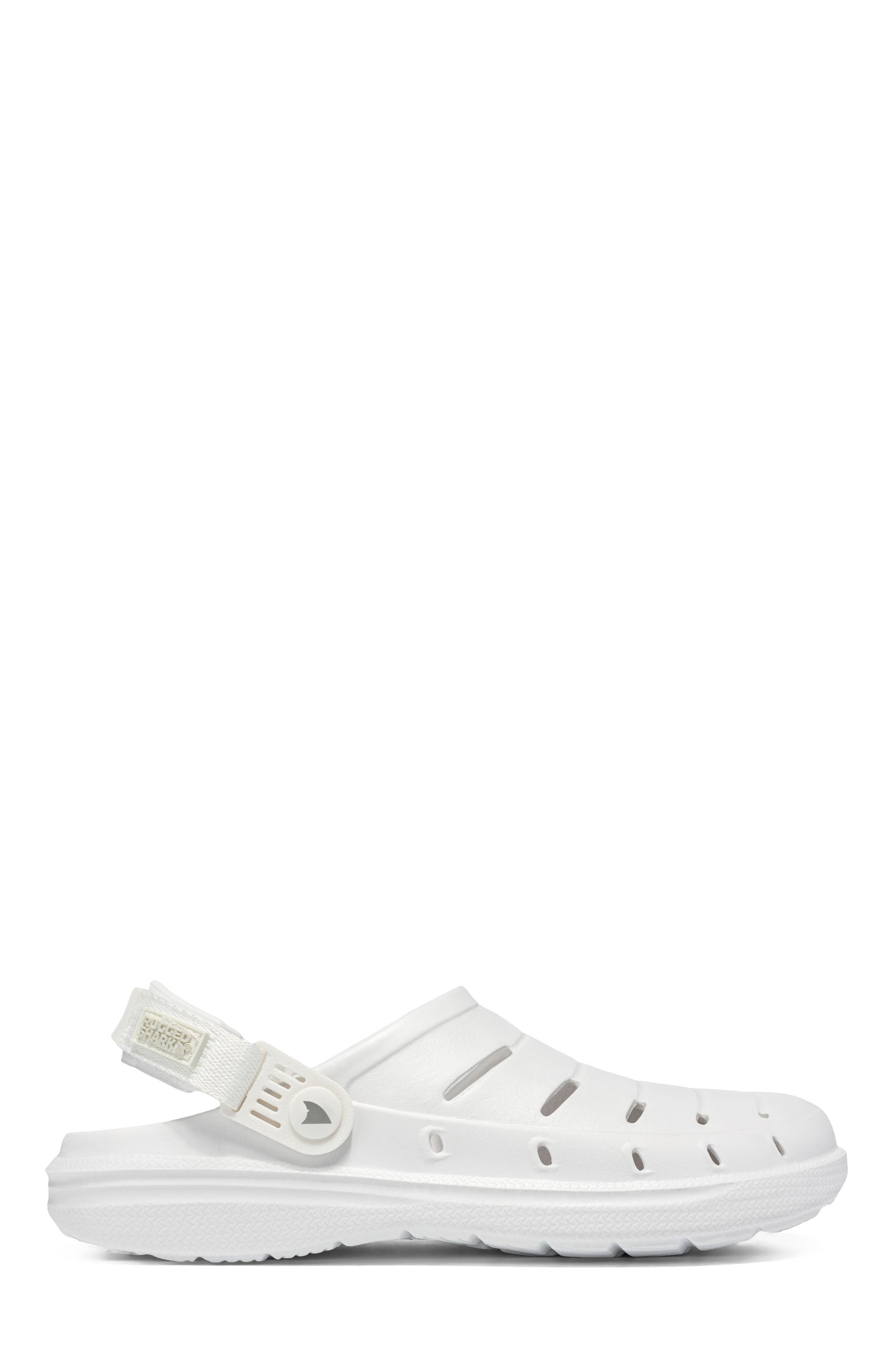 RUGGED SHARK Ladies Cove Clogs, Main, color, White