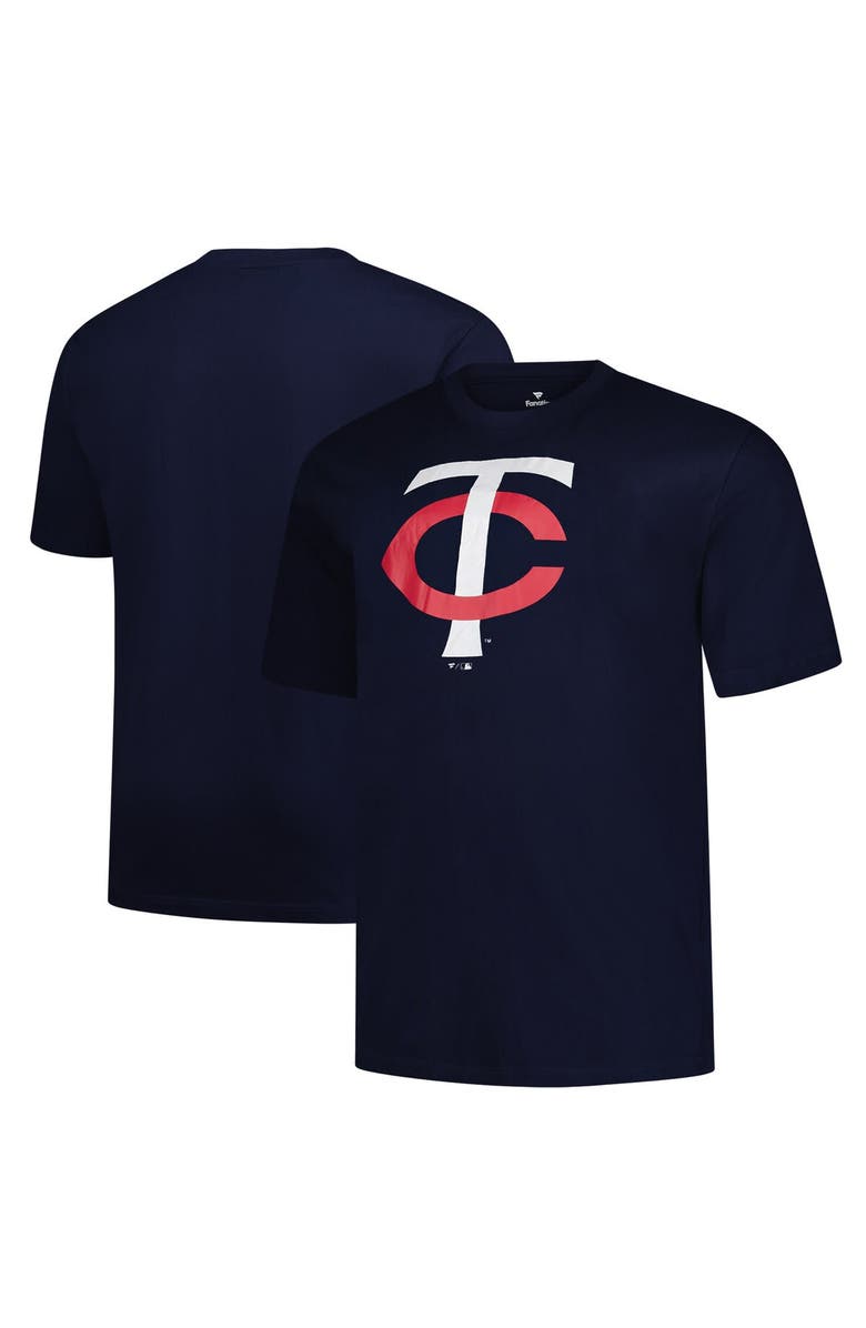 PROFILE Men's Profile Navy Minnesota Twins Big & Tall Primary Logo T-Shirt, Alternate, color, Navy