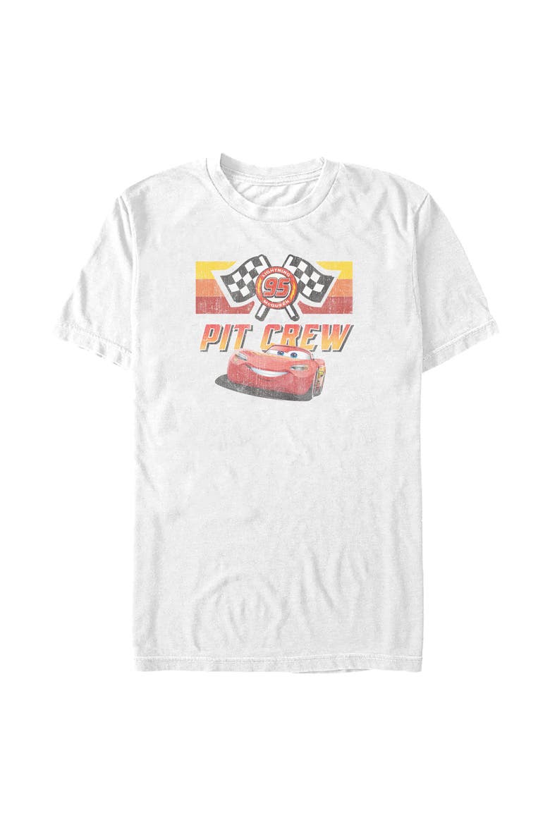 Men's Pit Crew Team Short Sleeve Graphic T-Shirt, Main, color, White