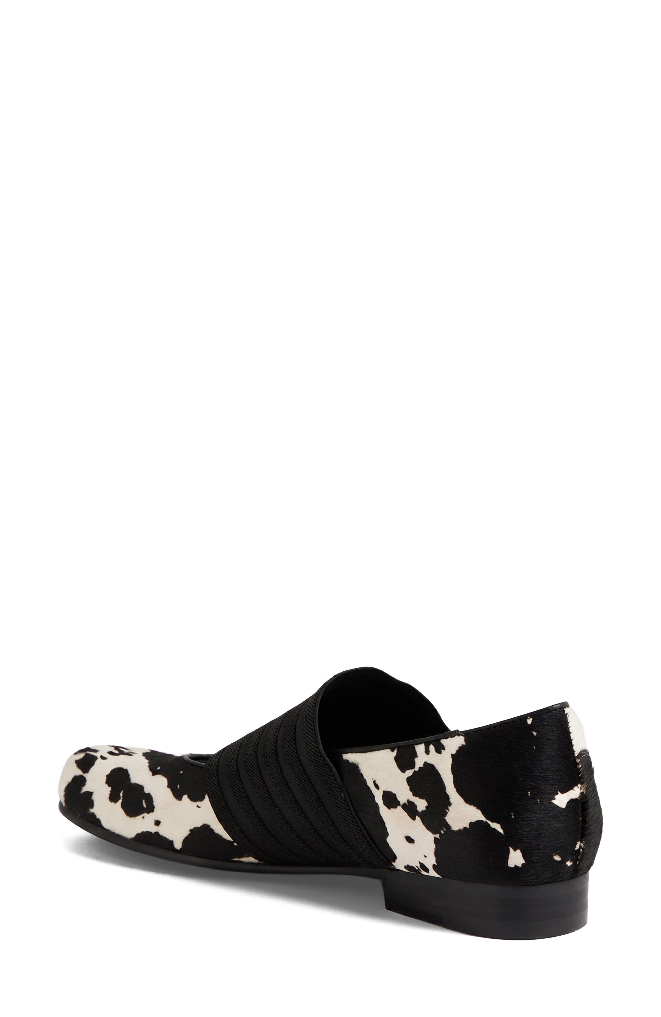 Gazar Elastic Flat, Alternate, color, Cow Black Pony