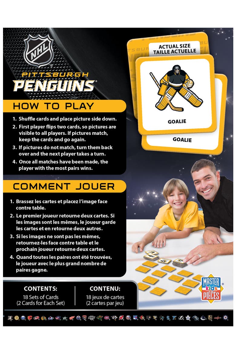Pittsburgh Penguins Matching Game, Alternate, color, Multicolor