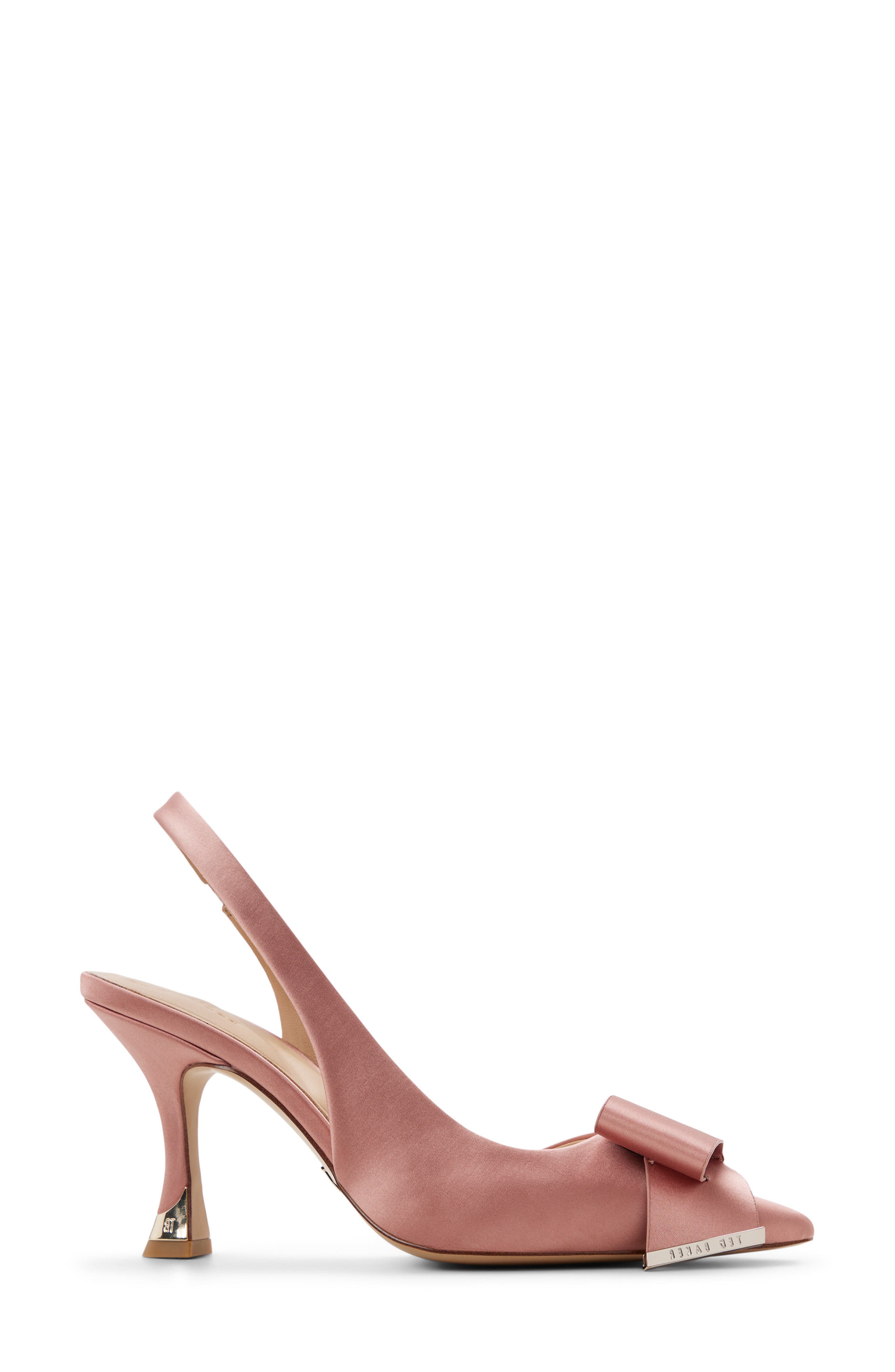 Ted Baker London Lola Bow Half d'Orsay Pump, Alternate, color, Dark Rose
