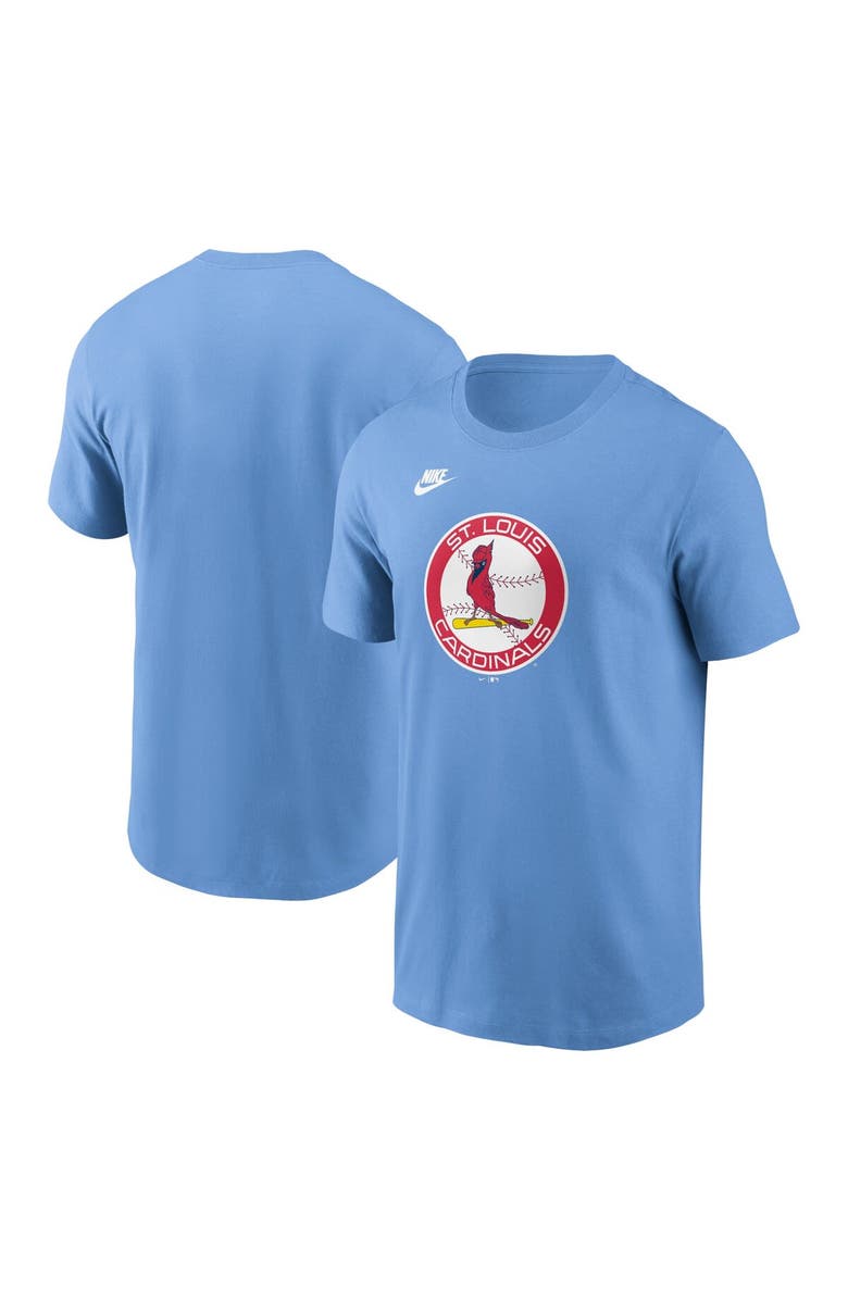 Nike Men's Nike Light Blue St. Louis Cardinals Cooperstown Collection Team Logo T-Shirt, Alternate, color, 