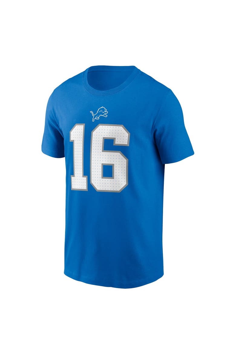 Men's Nike Jared Goff Blue Detroit Lions Name & Number T-Shirt, Alternate, color, Blue