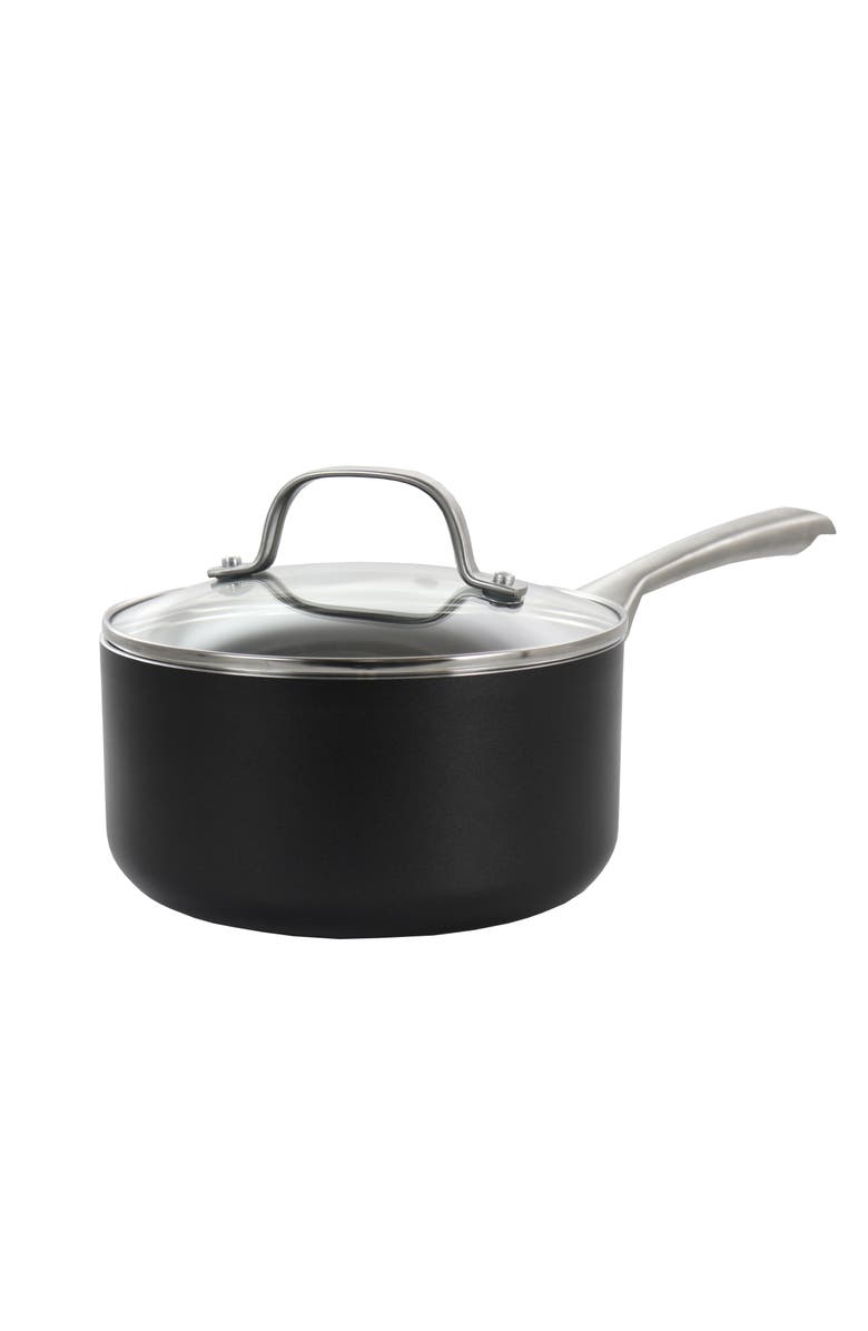 OSTER Palladium 8 Piece Aluminum Cookware Set, Alternate, color, Black