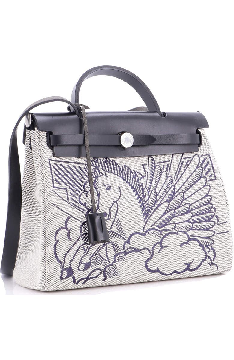 Pre-Owned Hermes Herbag Zip Pegase Pop Toile and Leather 31, Alternate, color,