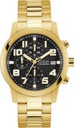 GUESS Atticus Goldtone Chronograph Bracelet Watch, 44mm
