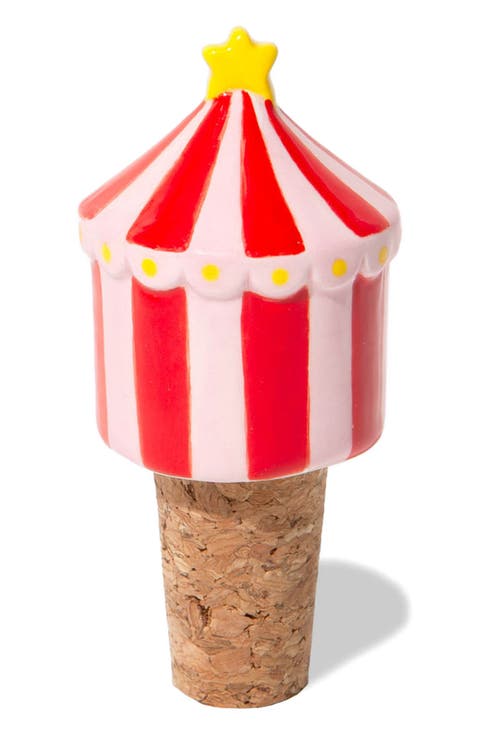 Funfair Ceramic & Cork Bottle Stopper